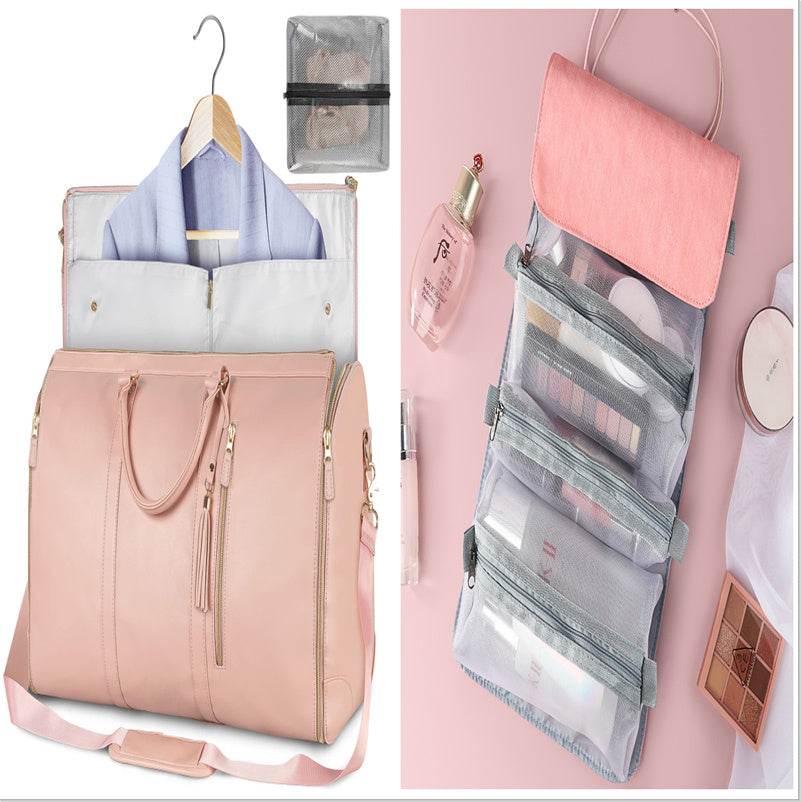 Large Capacity Travel Duffle Bag Women's Handbag Folding Suit Bag Waterproof Clothes Totes - PANGO