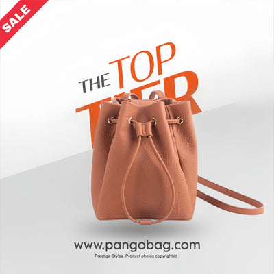 Backpack Hot Selling First Layer Cowhide Niche Handmade Shoulder Crossbody Bucket Bag