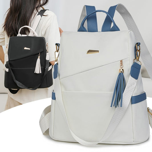 Oxford Cloth Stitching Women'S Backpack