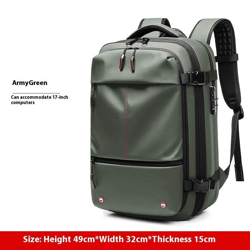 Travel Backpack Men's Business Multifunction Computer Bag Vacuum Compression Large-capacity Backpack - PANGO