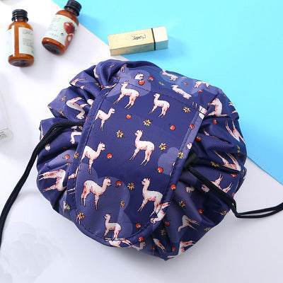 Animal Printing Large Capacity Drawstring Lazy Cosmetic Storage Bag - PANGO