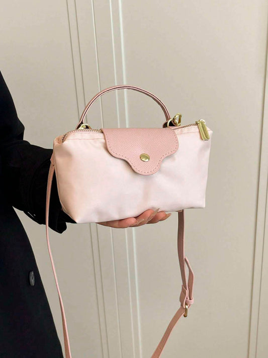 Casual Solid Color Fashionable Women's Handbag Crossbody Bag - PANGO