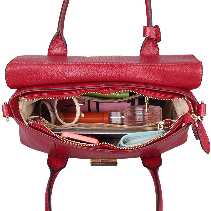 European And American New Leather Handbags, Big Bags,
