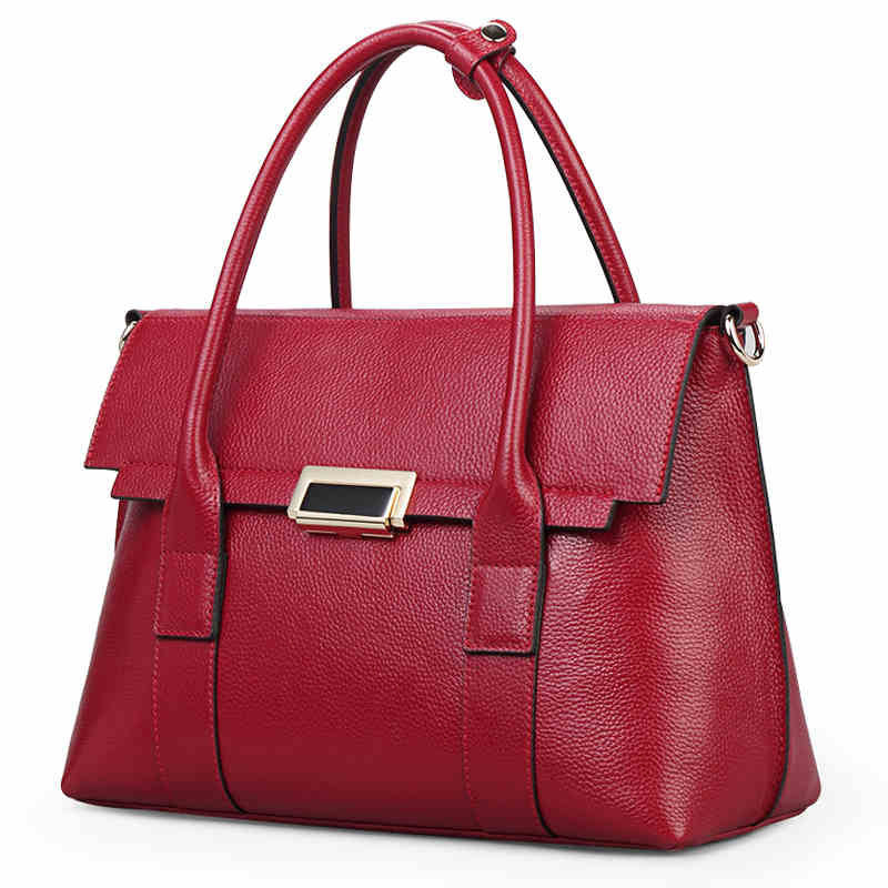 European And American New Leather Handbags, Big Bags,