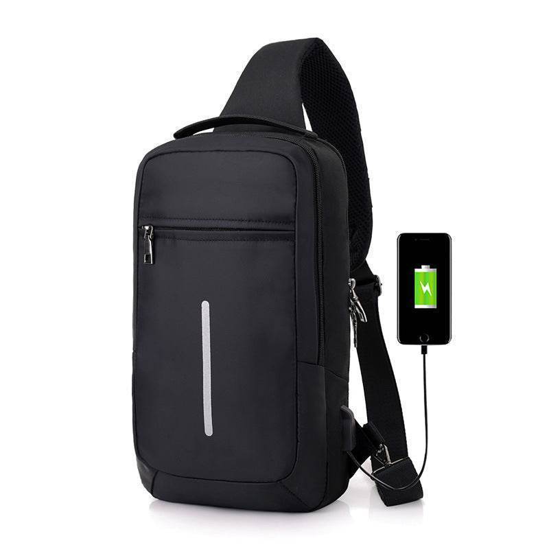 Anti-theft USB charging chest bag with you - PANGO