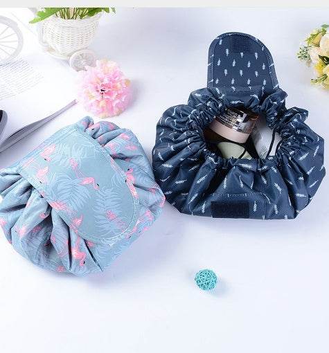 Animal Printing Large Capacity Drawstring Lazy Cosmetic Storage Bag - PANGO