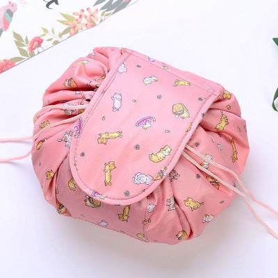 Animal Printing Large Capacity Drawstring Lazy Cosmetic Storage Bag - PANGO