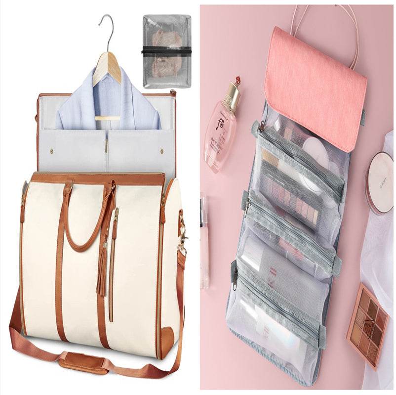 Large Capacity Travel Duffle Bag Women's Handbag Folding Suit Bag Waterproof Clothes Totes - PANGO