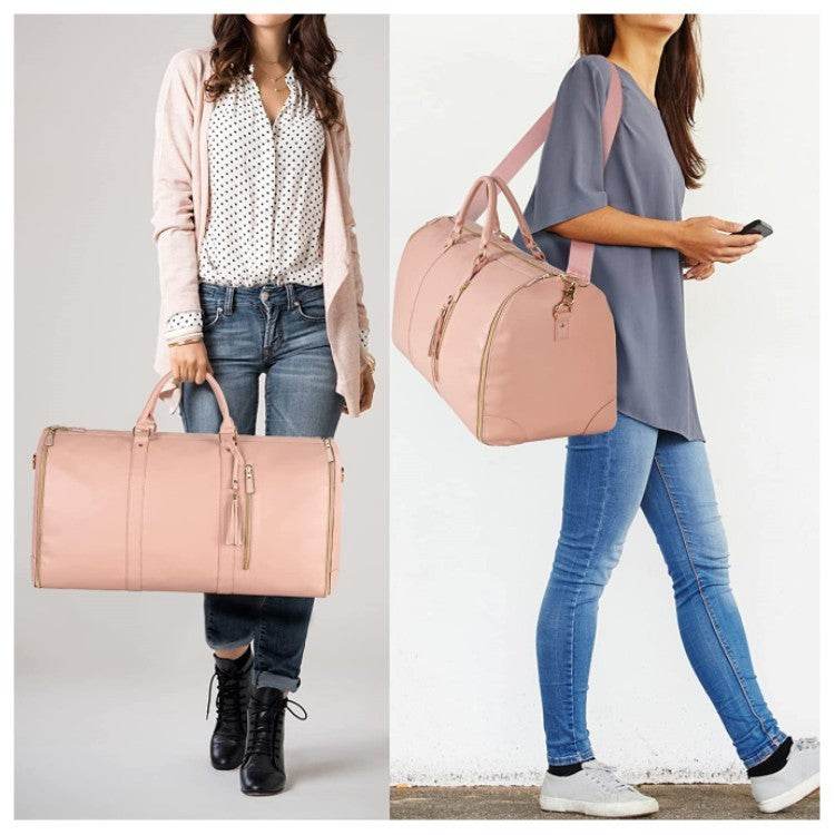 Large Capacity Travel Duffle Bag Women's Handbag Folding Suit Bag Waterproof Clothes Totes - PANGO