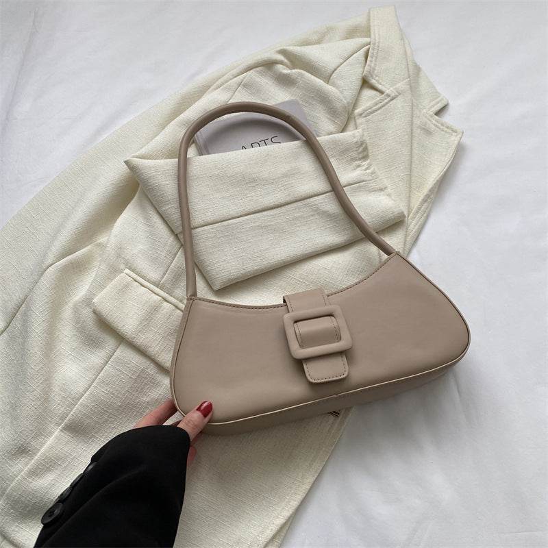 Western Style Shoulder Texture Crossbody Underarm Small Square Bag - PANGO