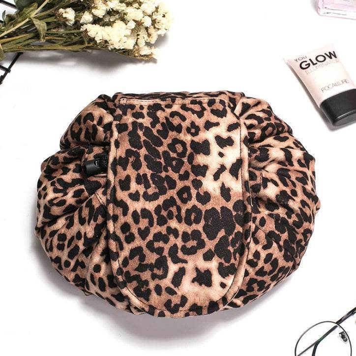 Animal Printing Large Capacity Drawstring Lazy Cosmetic Storage Bag - PANGO