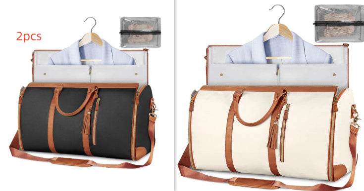 Large Capacity Travel Duffle Bag Women's Handbag Folding Suit Bag Waterproof Clothes Totes - PANGO