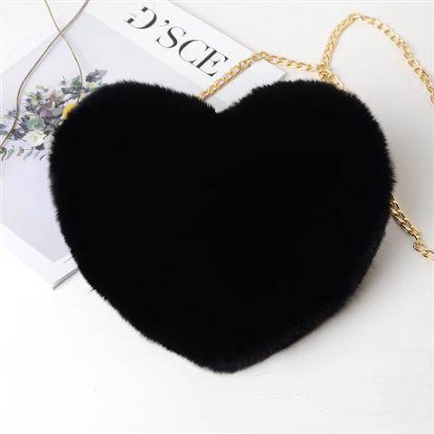 Love Bags For Women Plush Chain Shoulder Bags Valentine's Day Party Bag - PANGO