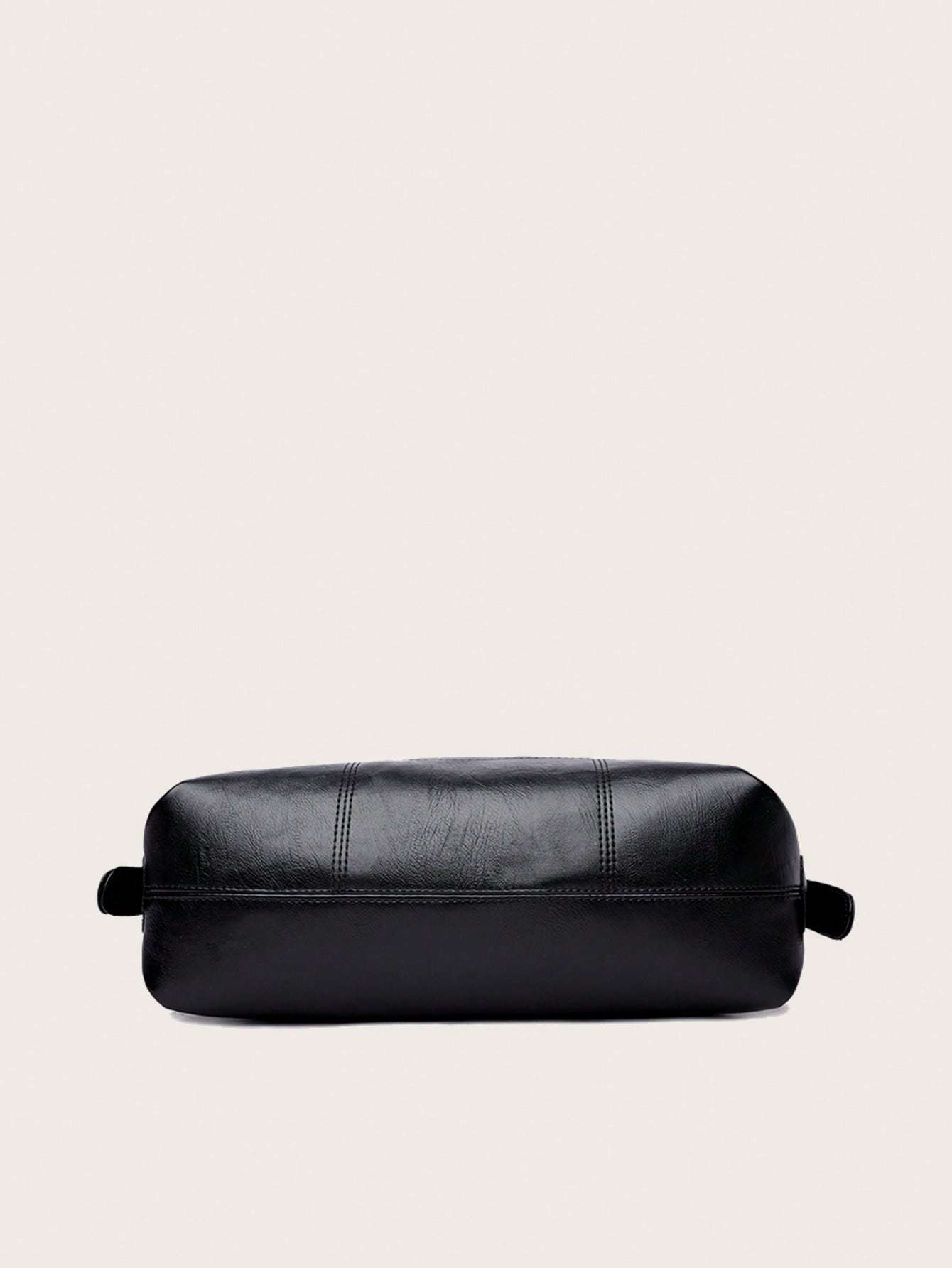 Minimalist Tote Bag Double Handle Solid Color Large Capacity,