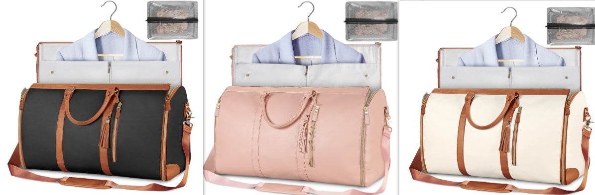 Large Capacity Travel Duffle Bag Women's Handbag Folding Suit Bag Waterproof Clothes Totes - PANGO