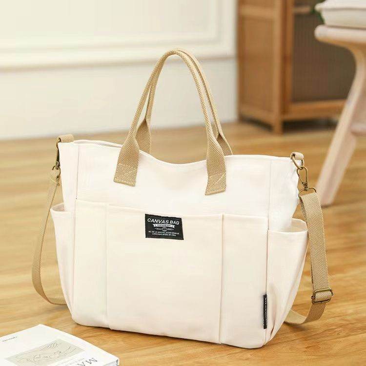 Large Capacity Shoulder Canvas Bag, Commuting Hand Bag - PANGO