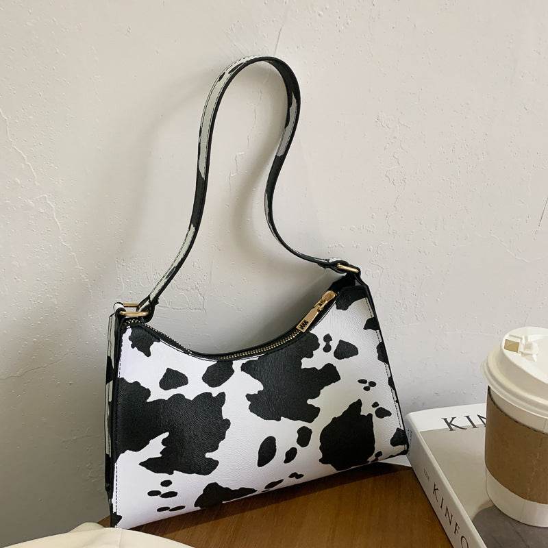 Fashion striped spotted niche handbags leopard print underarm bag - PANGO