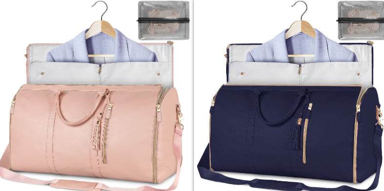 Large Capacity Travel Duffle Bag Women's Handbag Folding Suit Bag Waterproof Clothes Totes - PANGO