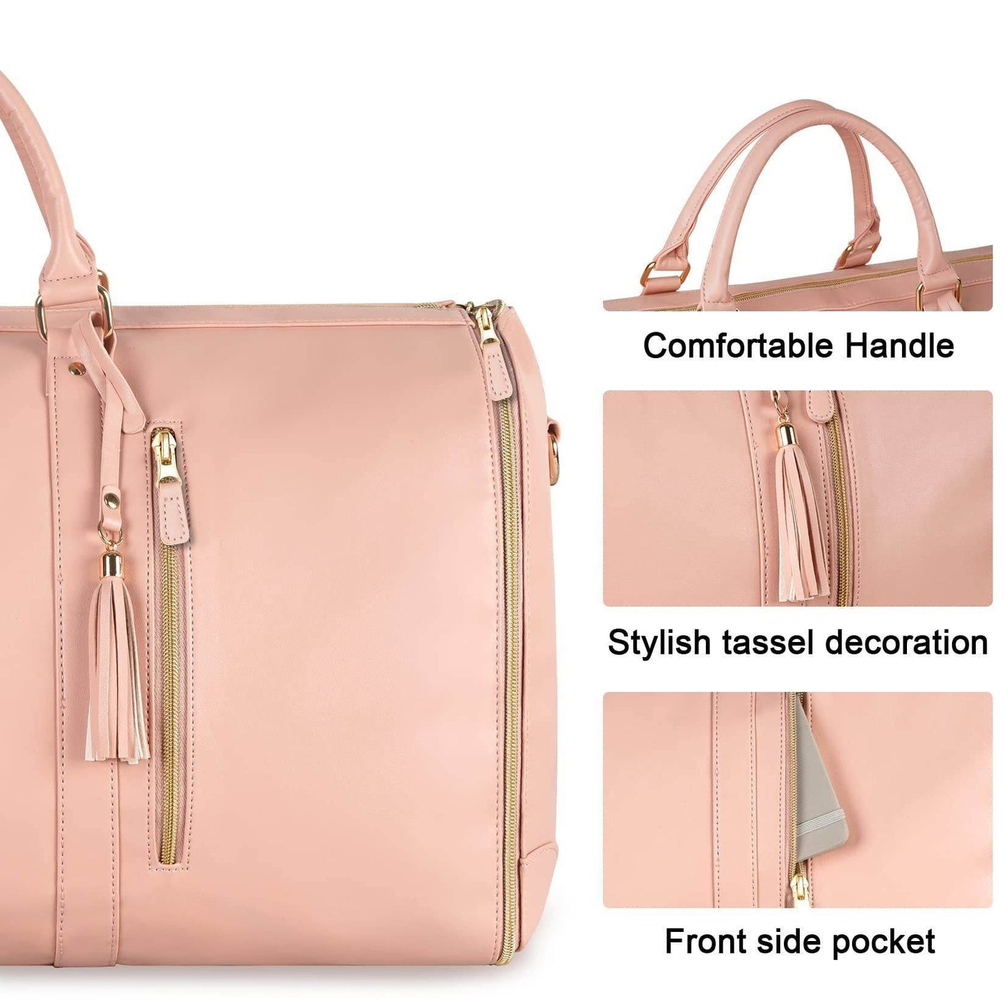 Large Capacity Travel Duffle Bag Women's Handbag Folding Suit Bag Waterproof Clothes Totes - PANGO