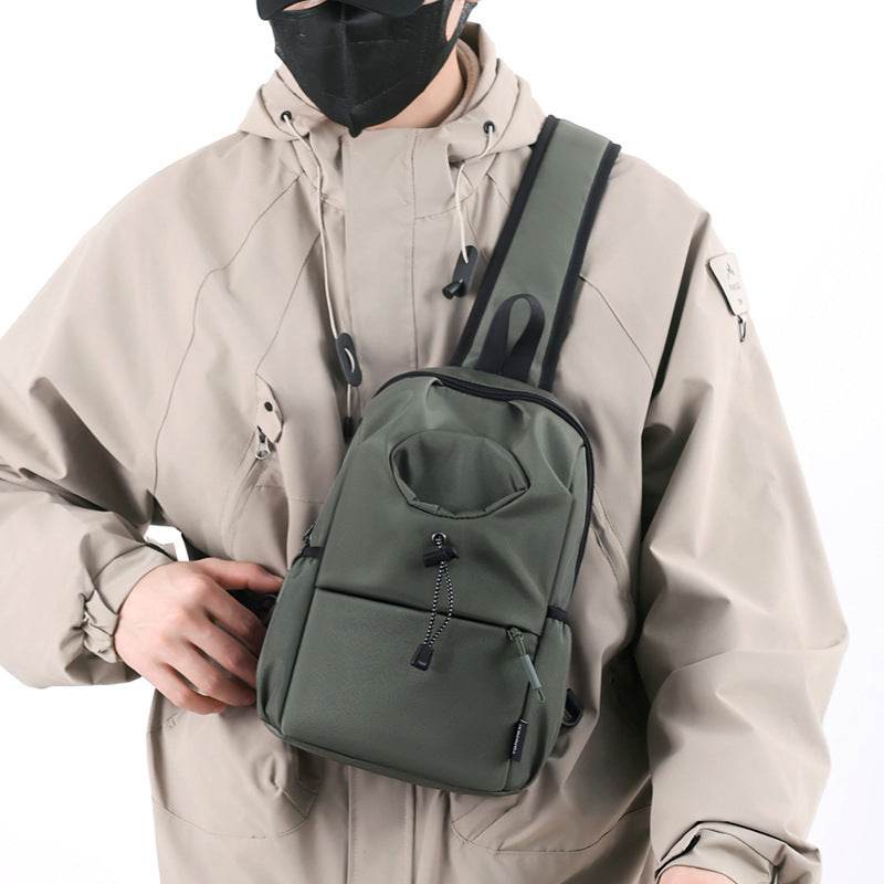 Men's Oxford Cloth Splash-proof Shoulder Crossbody Chest Bag - PANGO