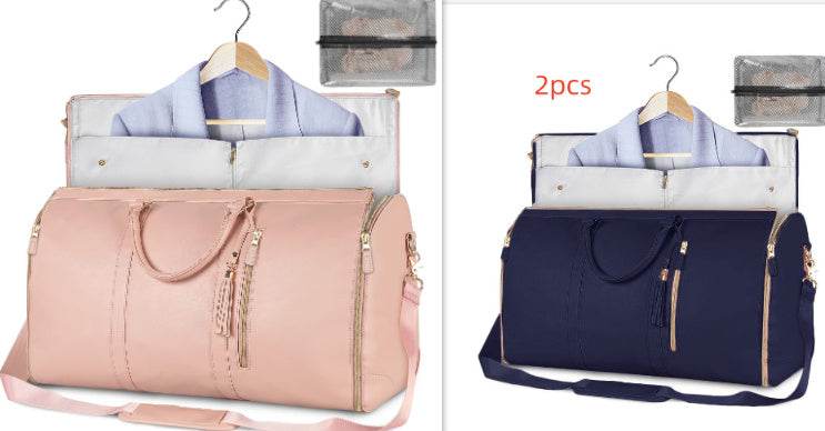 Large Capacity Travel Duffle Bag Women's Handbag Folding Suit Bag Waterproof Clothes Totes - PANGO