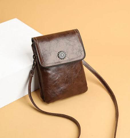 Fashion Simple Large Capacity Mobile Phone Bag Mini Crossbody Bag - PANGO