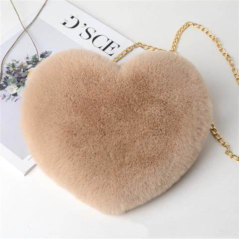 Love Bags For Women Plush Chain Shoulder Bags Valentine's Day Party Bag - PANGO