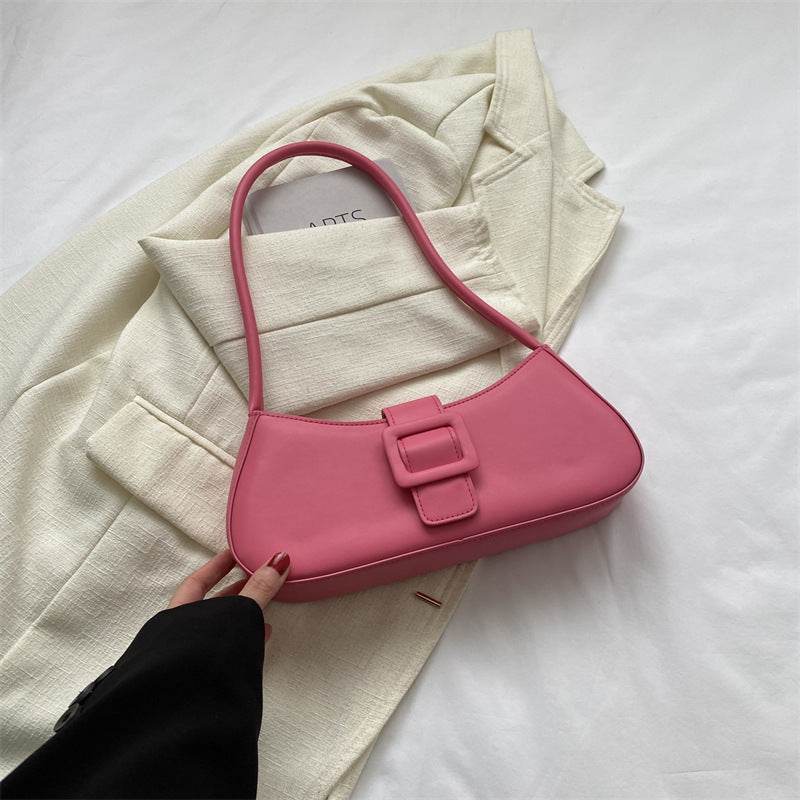 Western Style Shoulder Texture Crossbody Underarm Small Square Bag - PANGO