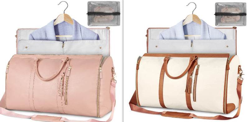 Large Capacity Travel Duffle Bag Women's Handbag Folding Suit Bag Waterproof Clothes Totes - PANGO