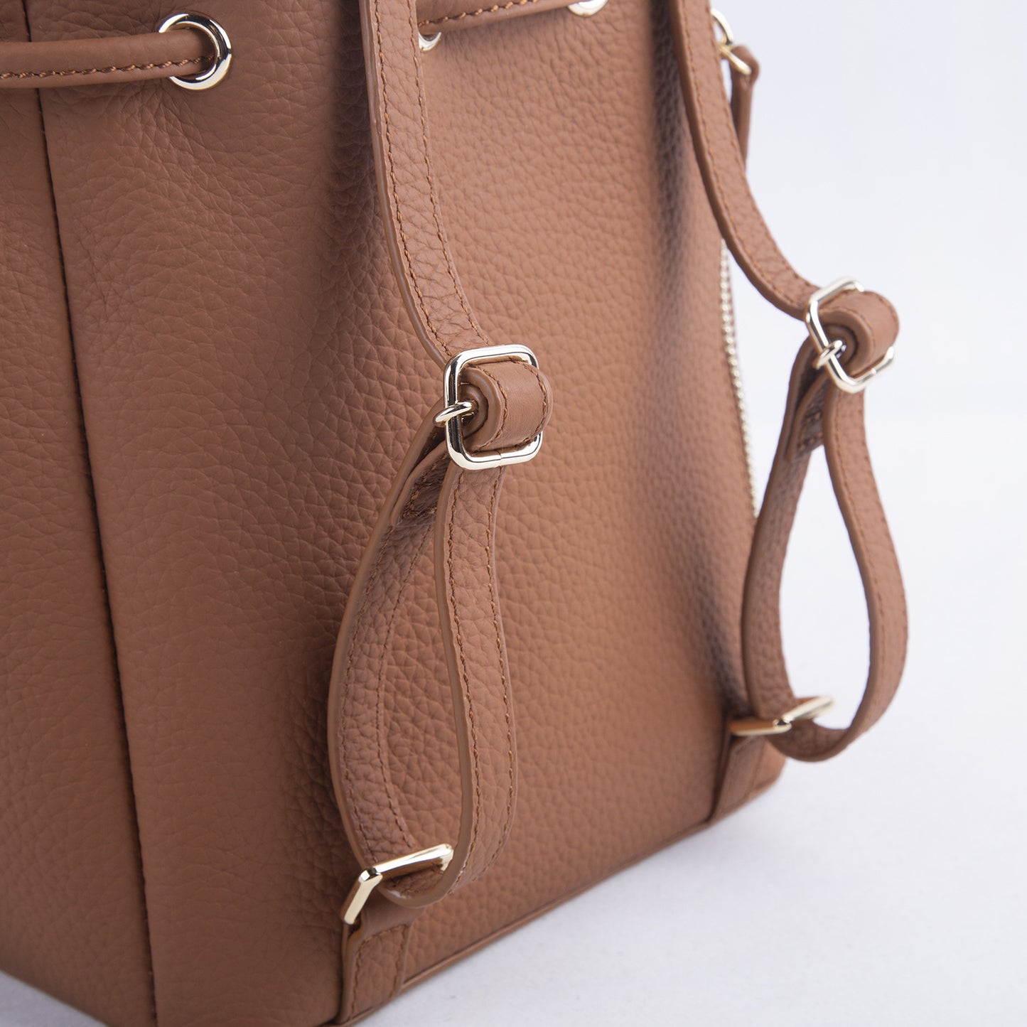 Backpack Hot Selling First Layer Cowhide Niche Handmade Shoulder Crossbody Bucket Bag
