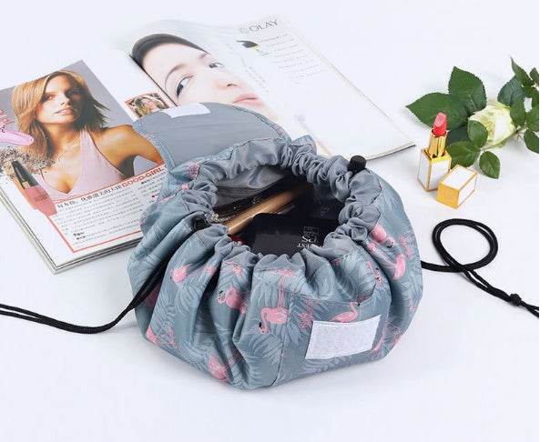 Animal Printing Large Capacity Drawstring Lazy Cosmetic Storage Bag - PANGO