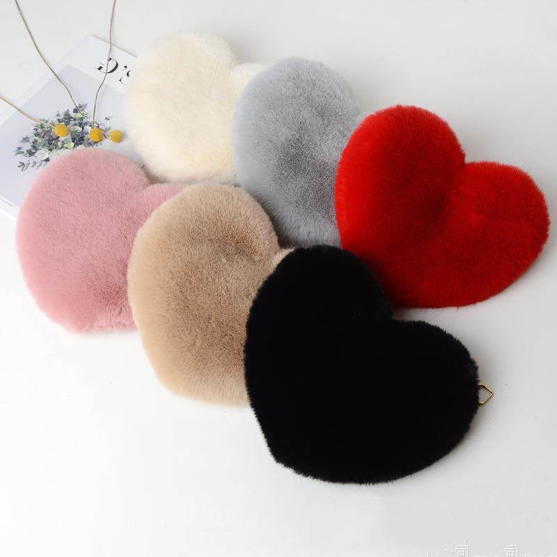 Love Bags For Women Plush Chain Shoulder Bags Valentine's Day Party Bag - PANGO