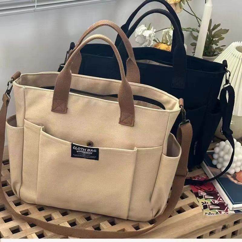Large Capacity Shoulder Canvas Bag, Commuting Hand Bag - PANGO