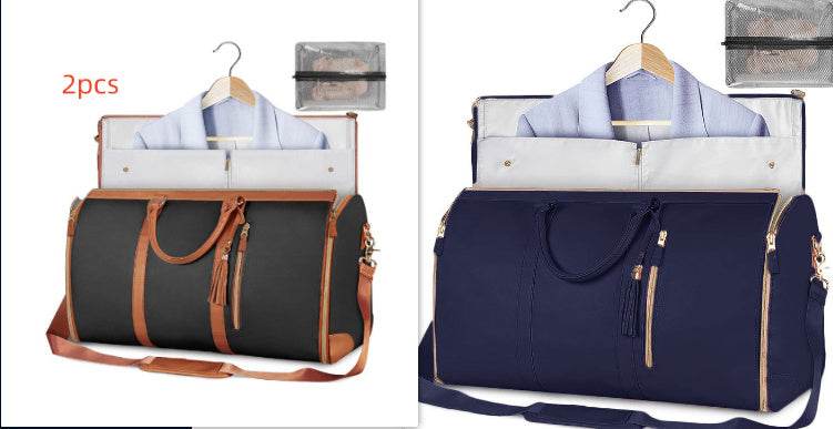Large Capacity Travel Duffle Bag Women's Handbag Folding Suit Bag Waterproof Clothes Totes - PANGO
