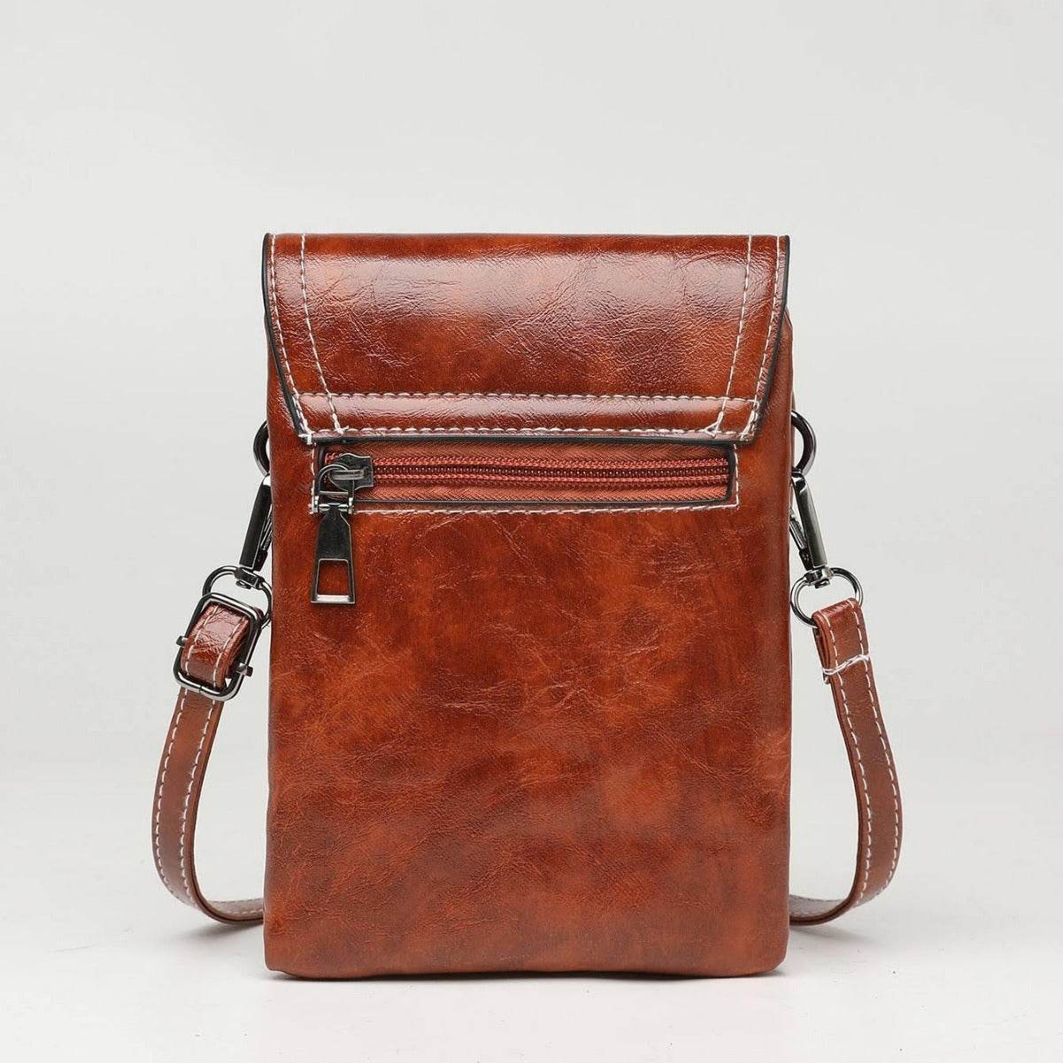 Fashion Simple Large Capacity Mobile Phone Bag Mini Crossbody Bag - PANGO
