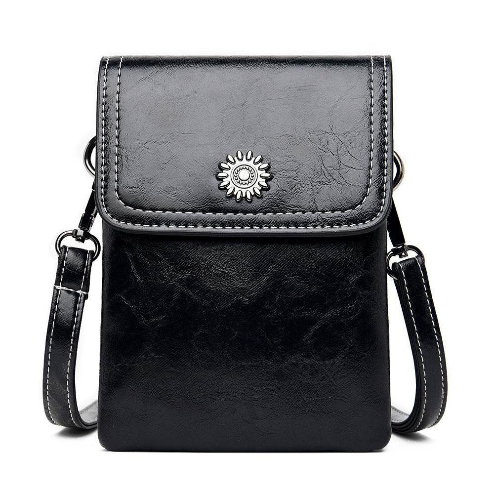 Fashion Simple Large Capacity Mobile Phone Bag Mini Crossbody Bag - PANGO