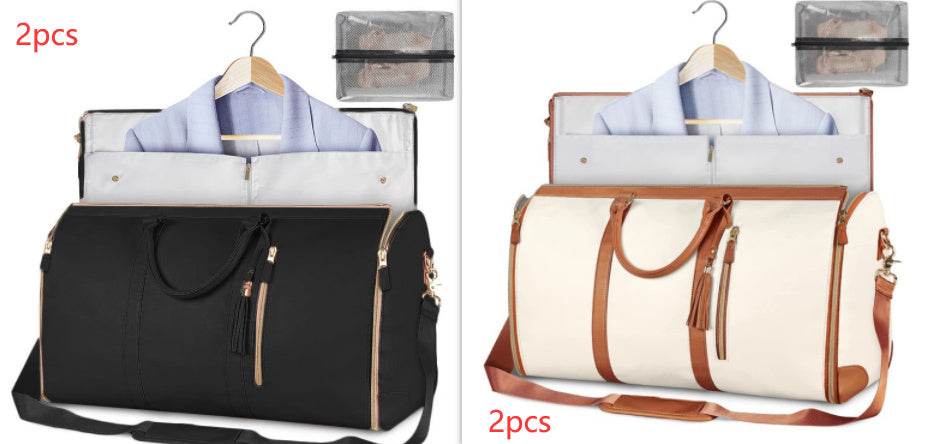 Large Capacity Travel Duffle Bag Women's Handbag Folding Suit Bag Waterproof Clothes Totes - PANGO