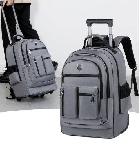 Trolley Backpack Ultra-light Trolley Bag Large Capacity Single-directional Wheel - PANGO