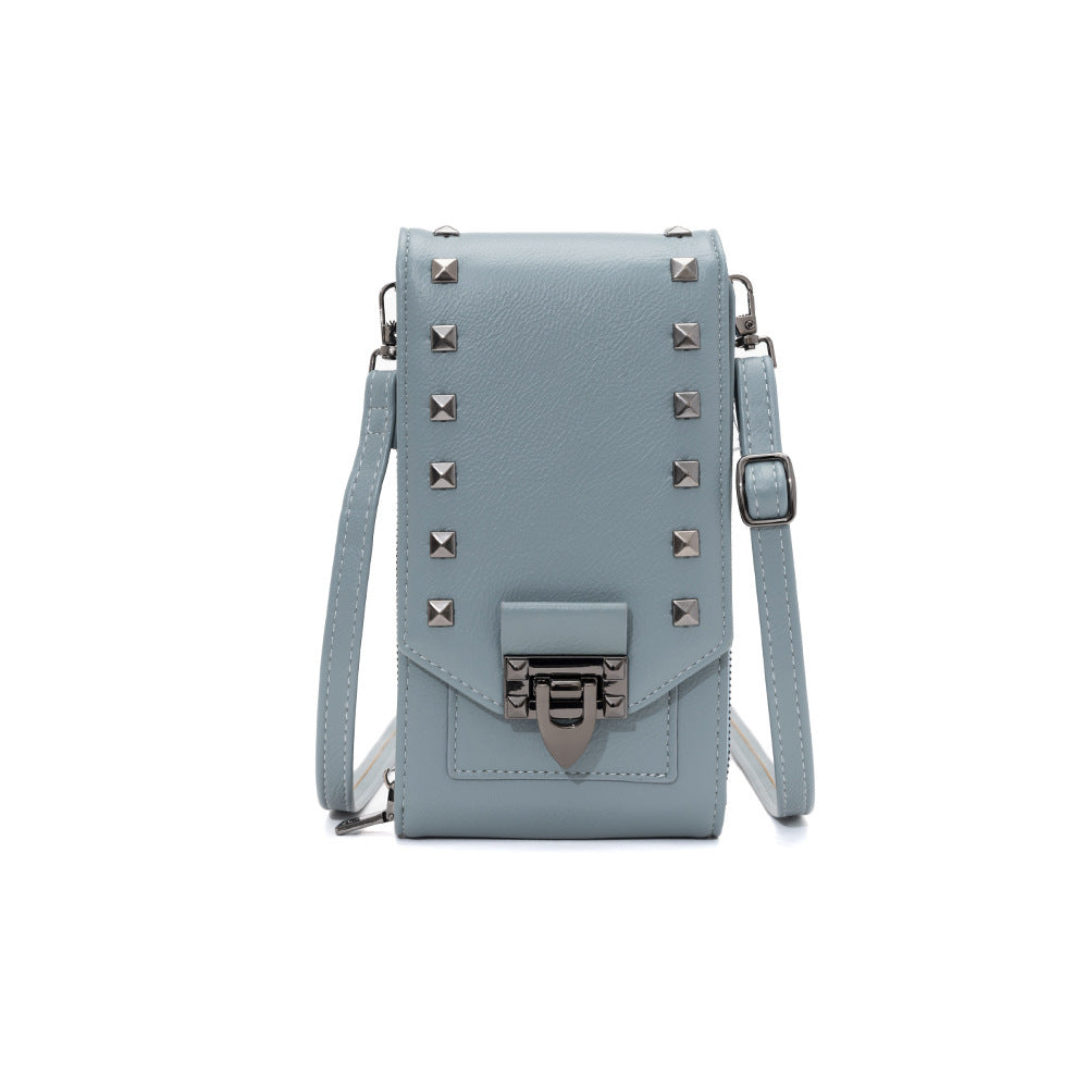 Rivet Design Shoulder Bags For Mobile Phone