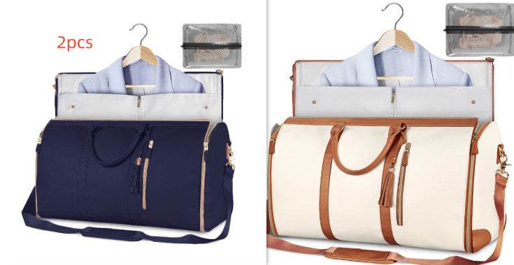 Large Capacity Travel Duffle Bag Women's Handbag Folding Suit Bag Waterproof Clothes Totes - PANGO