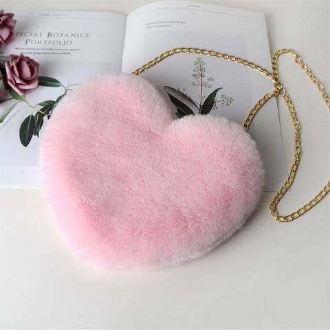Love Bags For Women Plush Chain Shoulder Bags Valentine's Day Party Bag - PANGO