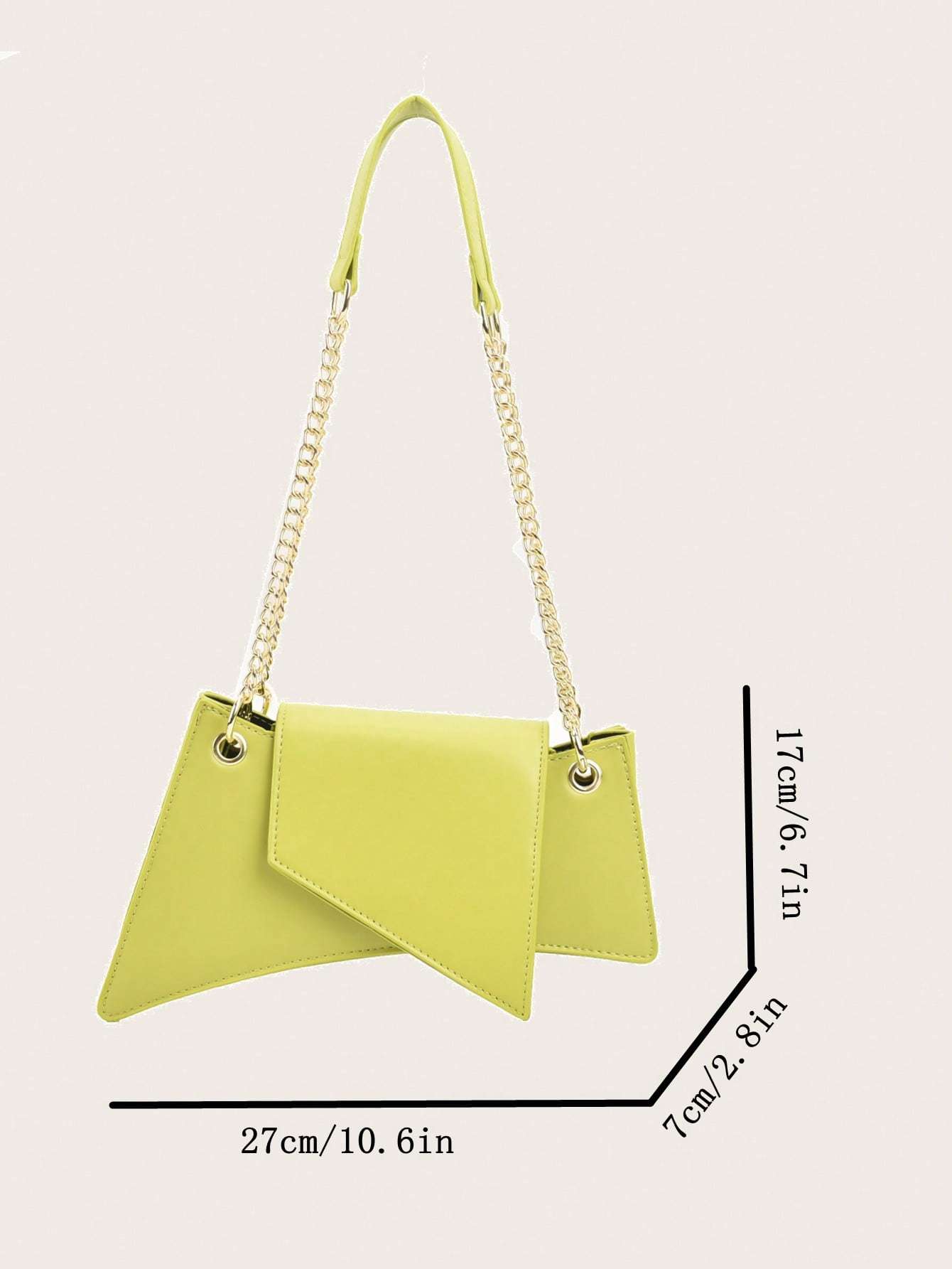 Neon Green Chain Novelty Bag