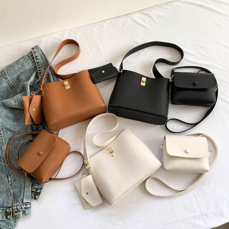 Western Style Hand Shoulder Bag Three-piece Messenger Bag - PANGO