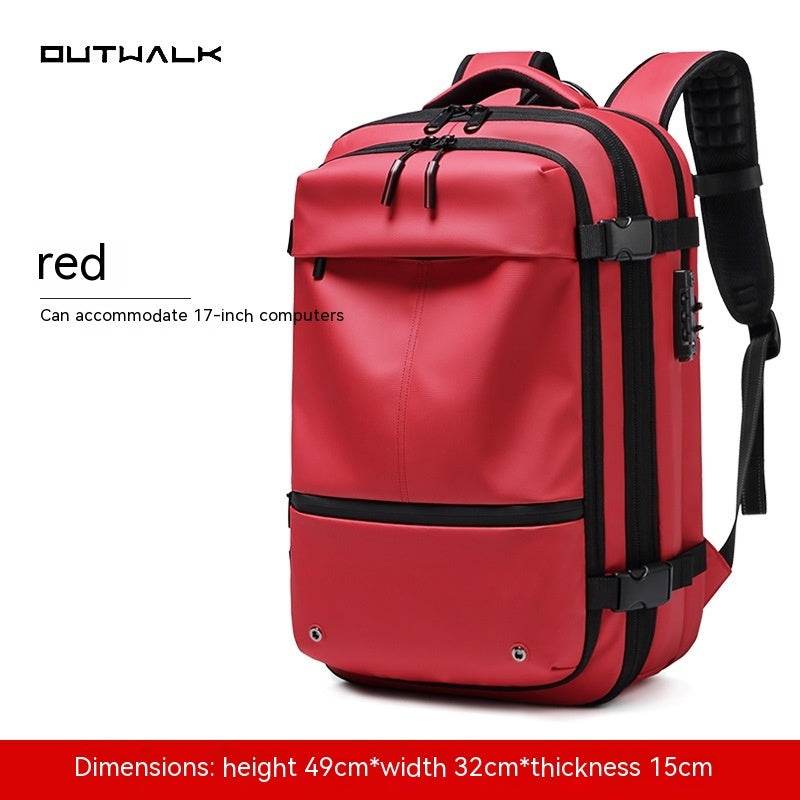 Travel Backpack Men's Business Multifunction Computer Bag Vacuum Compression Large-capacity Backpack - PANGO