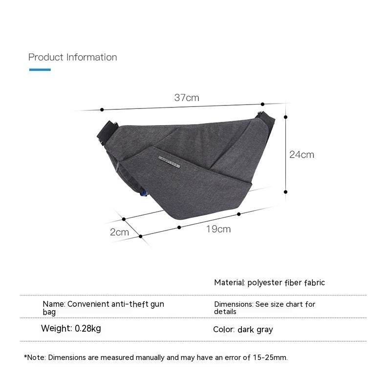 Digital Storage Canvas Chest Bag - PANGO