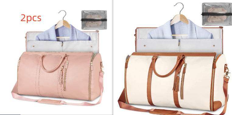 Large Capacity Travel Duffle Bag Women's Handbag Folding Suit Bag Waterproof Clothes Totes - PANGO