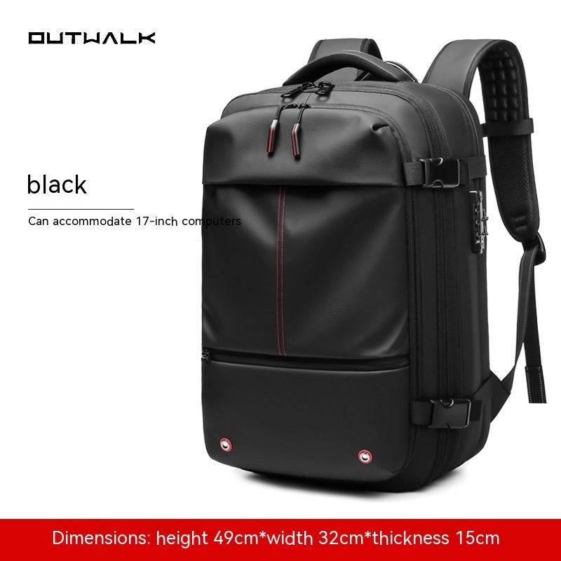 Travel Backpack Men's Business Multifunction Computer Bag Vacuum Compression Large-capacity Backpack - PANGO