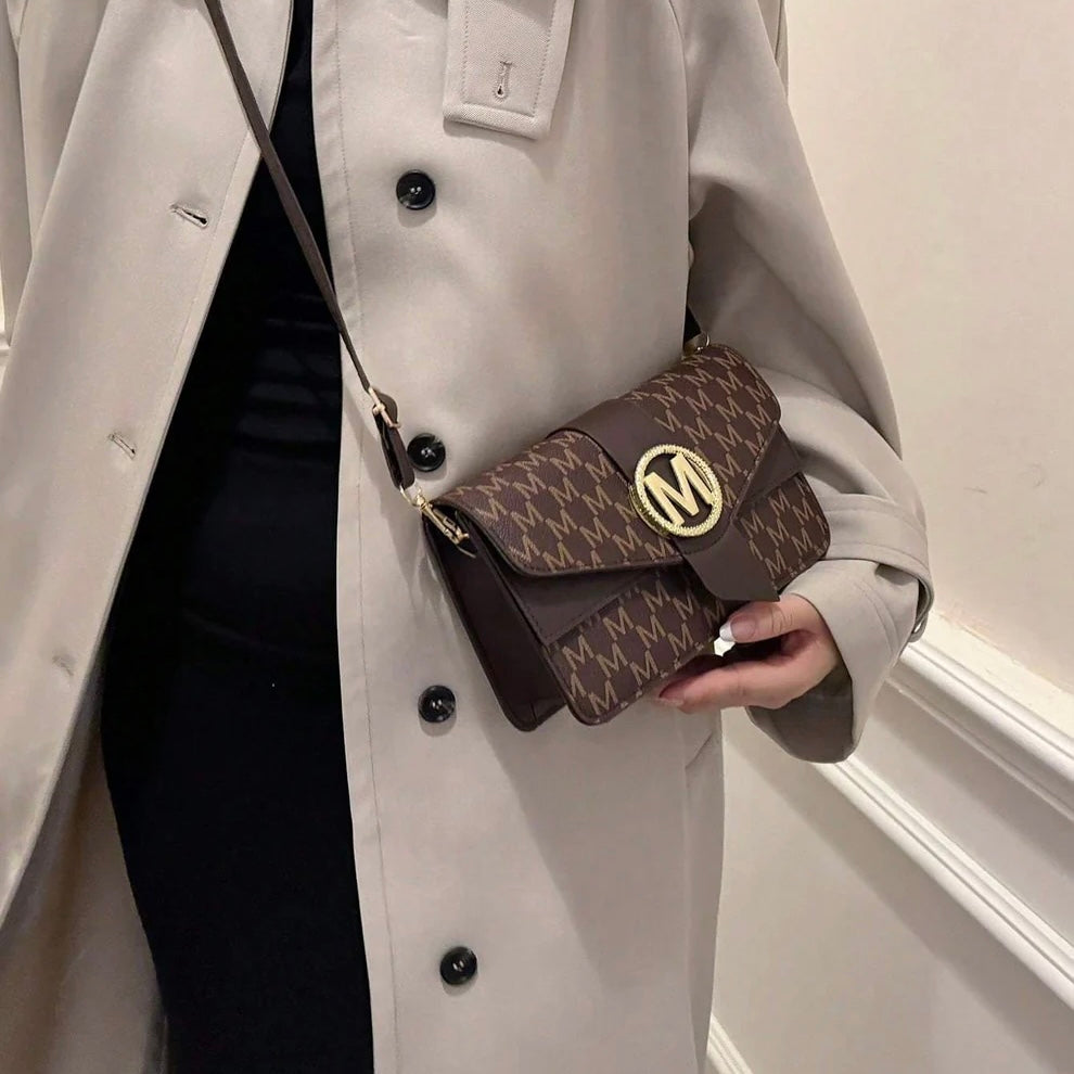 Fashionable And Versatile Girl's Single Shoulder Crossbody Small Square Bag