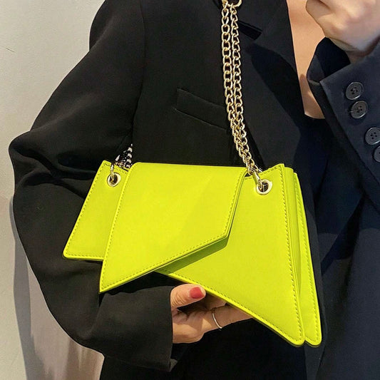 Neon Green Chain Novelty Bag