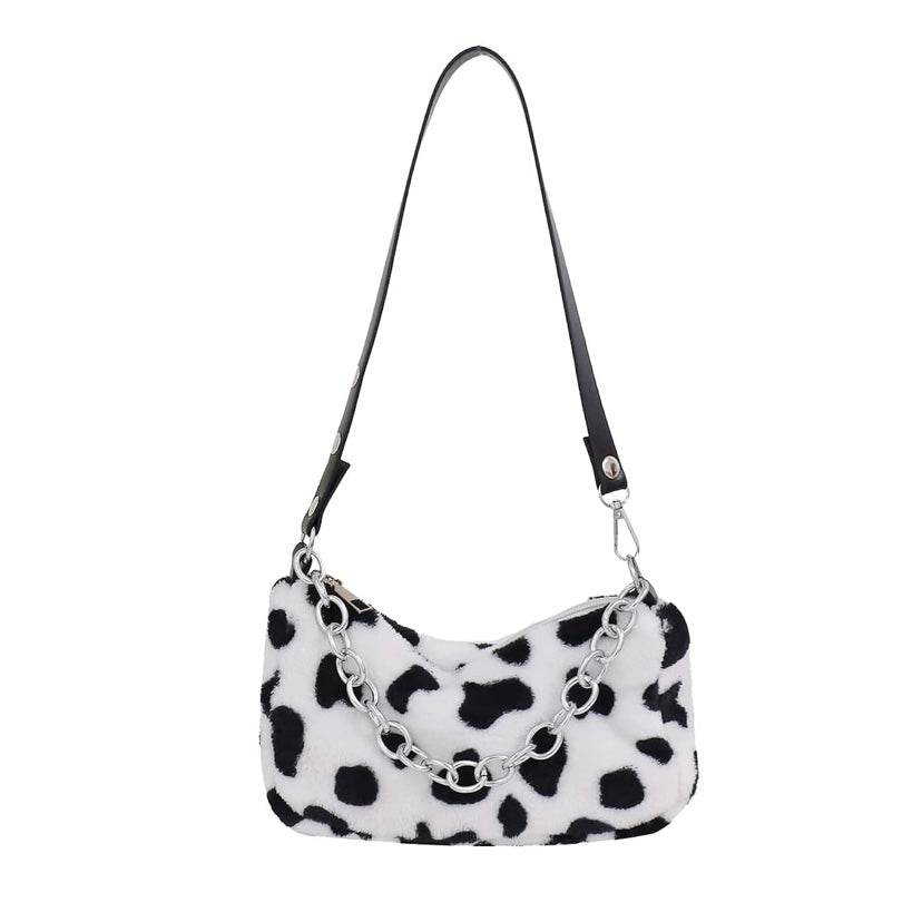 Leopard Pattern Plush Bag - PANGO